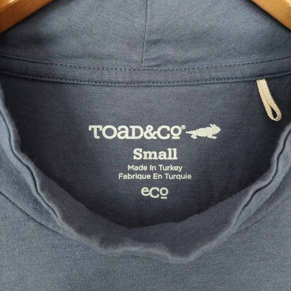 Toad&Co Summerdance Organic Cotton Linen Sleeveless Dress Blue Size Small - Picture 4 of 9